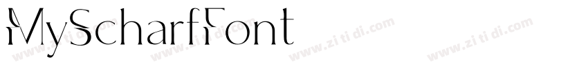 MyScharfFont字体字体转换
