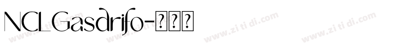 NCLGasdrifo字体转换