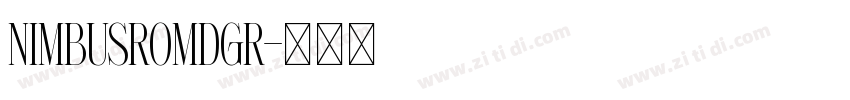 NimbusRomDGR字体转换