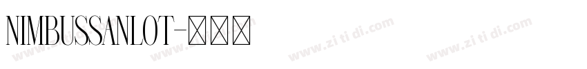 NimbusSanLOT字体转换