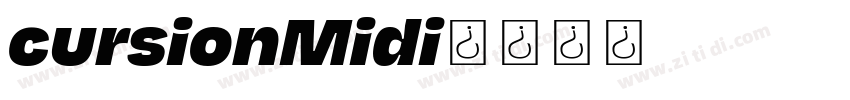 cursionMidi字体转换