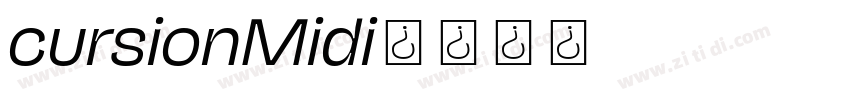 cursionMidi字体转换