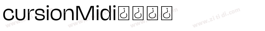cursionMidi字体转换