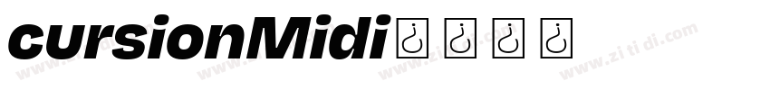 cursionMidi字体转换