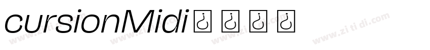 cursionMidi字体转换