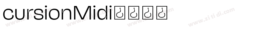 cursionMidi字体转换