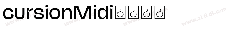 cursionMidi字体转换