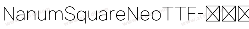 NanumSquareNeoTTF字体转换