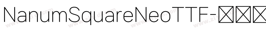 NanumSquareNeoTTF字体转换