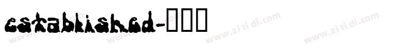 Established字体转换