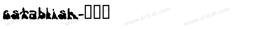 establish字体转换