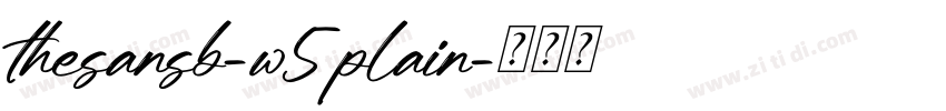 thesansb-w5plain字体转换
