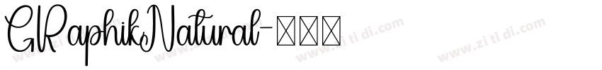 GRaphikNatural字体转换