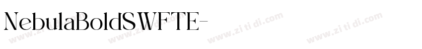 NebulaBoldSWFTE字体转换