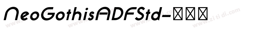 NeoGothisADFStd字体转换