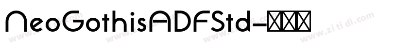 NeoGothisADFStd字体转换