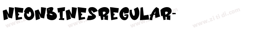 NeonBinesRegular字体转换