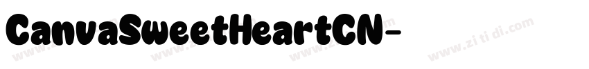 CanvaSweetHeartCN字体转换