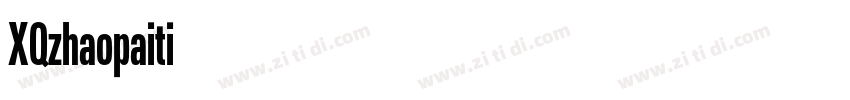 XQzhaopaiti字体转换