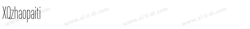 XQzhaopaiti字体转换