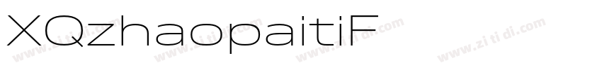 XQzhaopaitiF字体转换