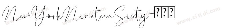 NewYorkNineteenSixty字体转换