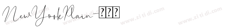 NewYorkPlain字体转换