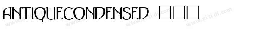 AntiqueCondensed字体转换