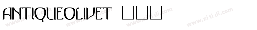 AntiqueOliveT字体转换