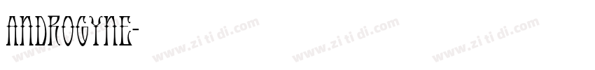Androgyne字体转换