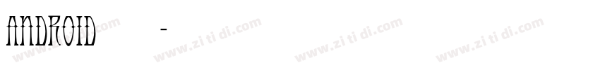 Android七段数码管字体字体转换