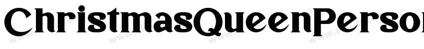 ChristmasQueenPerson字体转换