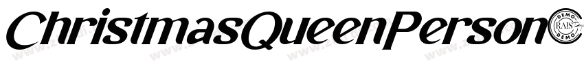 ChristmasQueenPerson字体转换