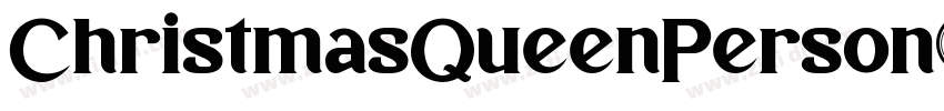 ChristmasQueenPerson字体转换