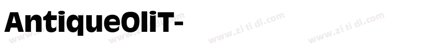 AntiqueOliT字体转换