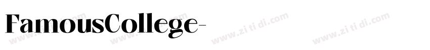 FamousCollege字体转换