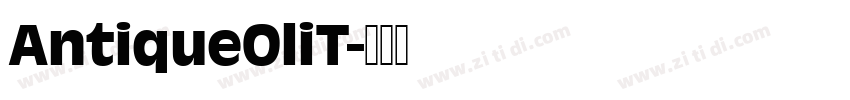 AntiqueOliT字体转换