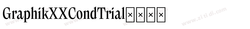 GraphikXXCondTrial字体转换