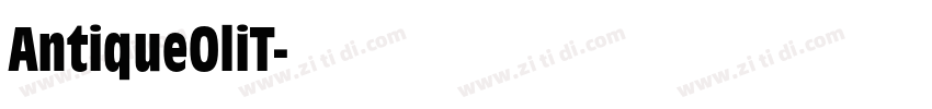 AntiqueOliT字体转换