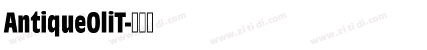 AntiqueOliT字体转换