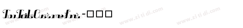 TwoTailsCustomeFont字体转换