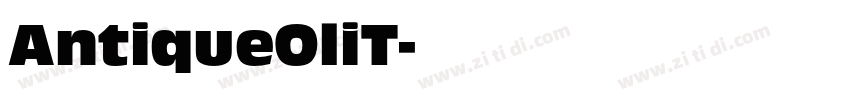 AntiqueOliT字体转换