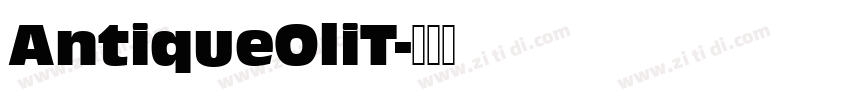 AntiqueOliT字体转换