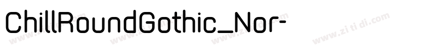 ChillRoundGothic_Nor字体转换