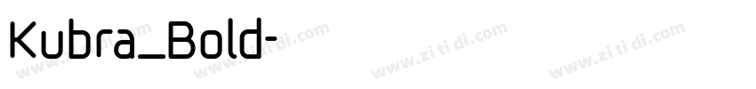 Kubra_Bold字体转换