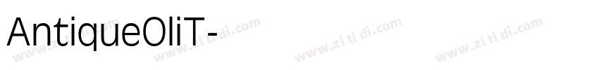 AntiqueOliT字体转换