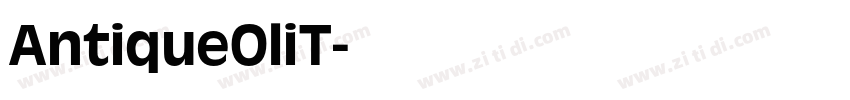 AntiqueOliT字体转换