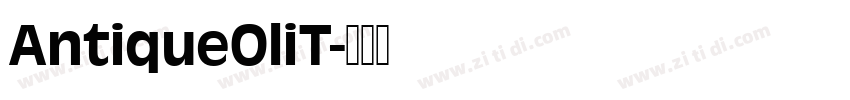 AntiqueOliT字体转换