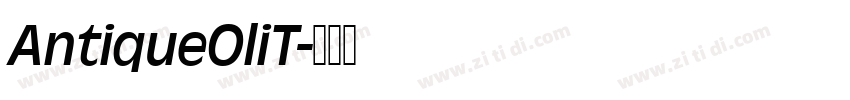 AntiqueOliT字体转换
