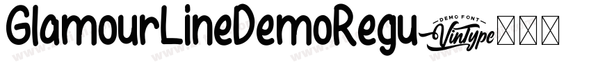GlamourLineDemoRegu字体转换
